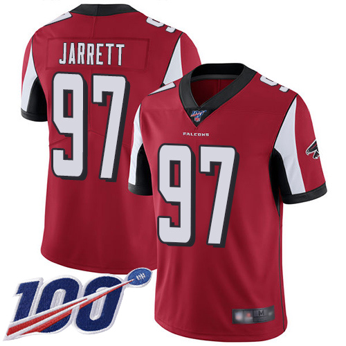 Atlanta Falcons Limited Red Men Grady Jarrett Home Jersey NFL Football #97 100th Season Vapor Untouchable